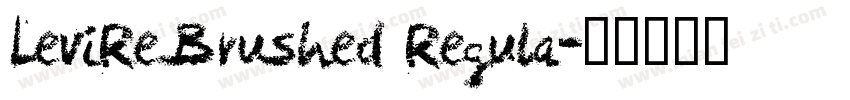 LeviReBrushed Regula字体转换
